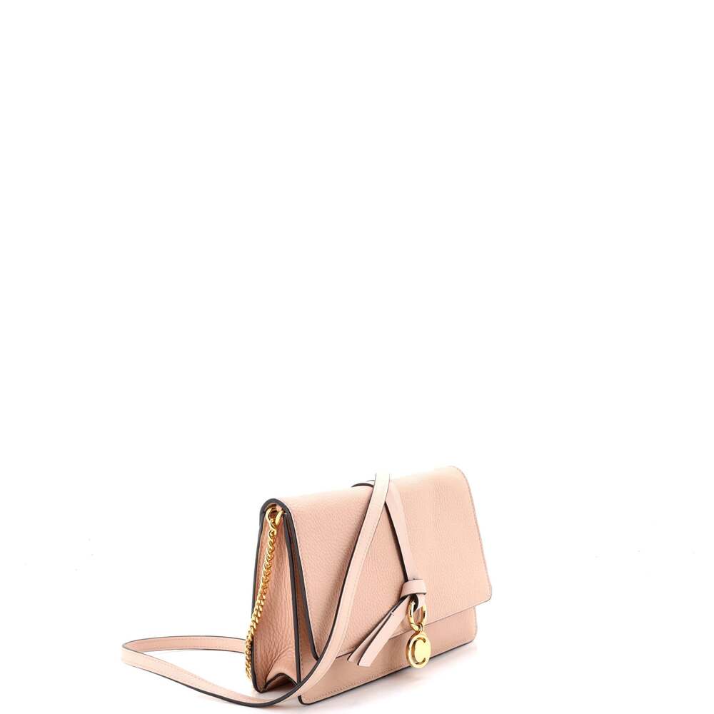 Chloe Alphabet Chain Clutch Bag Leather #255178C66B - Picture 2 of 6